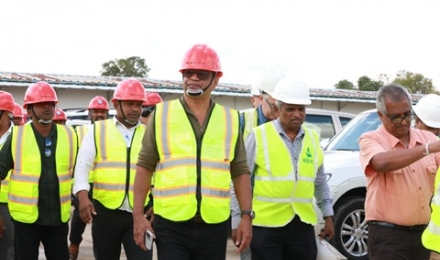 Minister of Agriculture, Livestock, Land and Irrigation, Mr. K.D. Lalkantha, inspected the North Central Province Maha Ela Project 