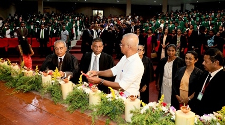 Diploma awarding ceremony for 490 Higher Diploma holders and Diploma holders who completed NVQ levels 5 and 6 at Agricultural Schools takes place under the patronage of Minister of Agriculture, Livestock, Land and Irrigation, Mr. K.D. Lalkantha.